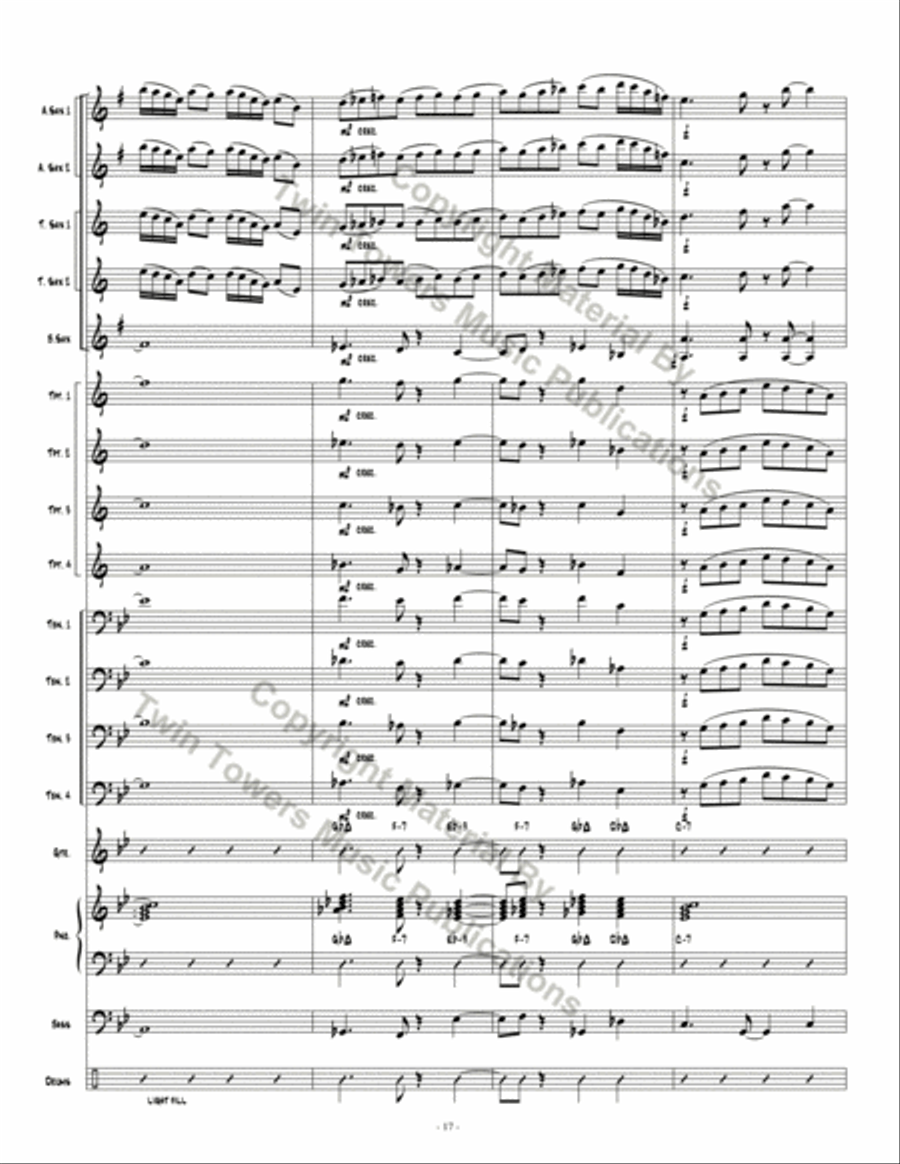 Skyline Bossa Jazz Ensemble scores gallery preview page 18
