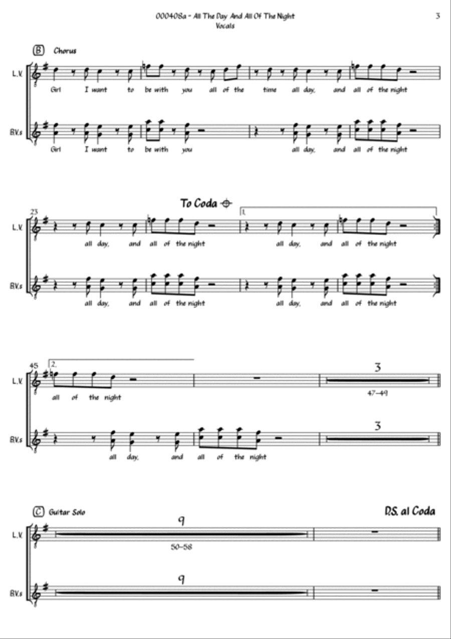All Day And All Of The Night Small Ensemble scores gallery preview page 3