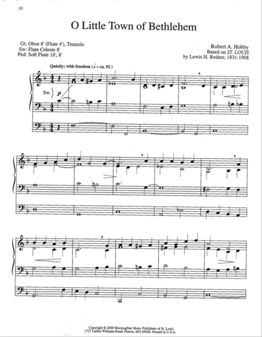 Three Christmas Preludes, Set 1 Organ scores gallery preview page 4