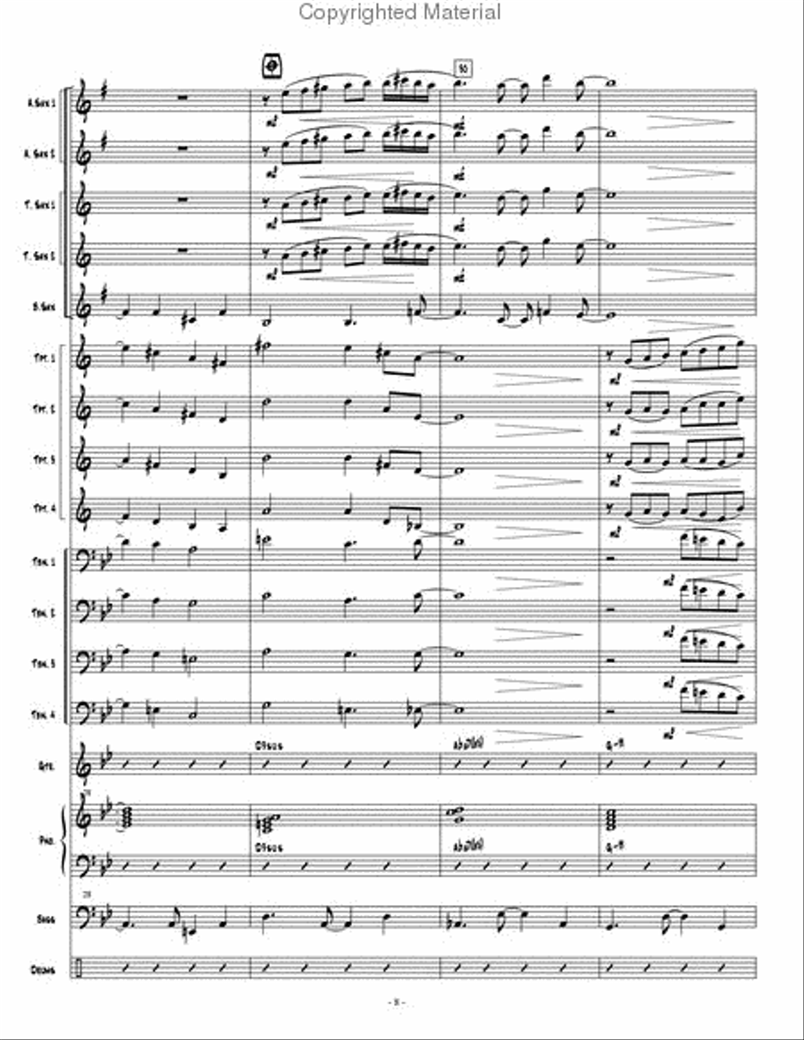 Dark Obsedian Jazz Ensemble scores gallery preview page 9