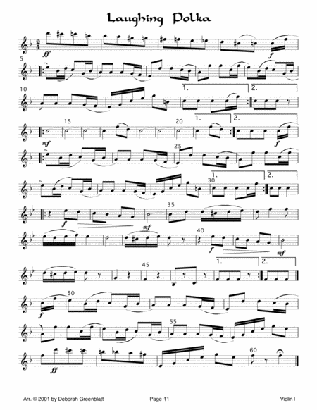 Polka String Quartets - Parts