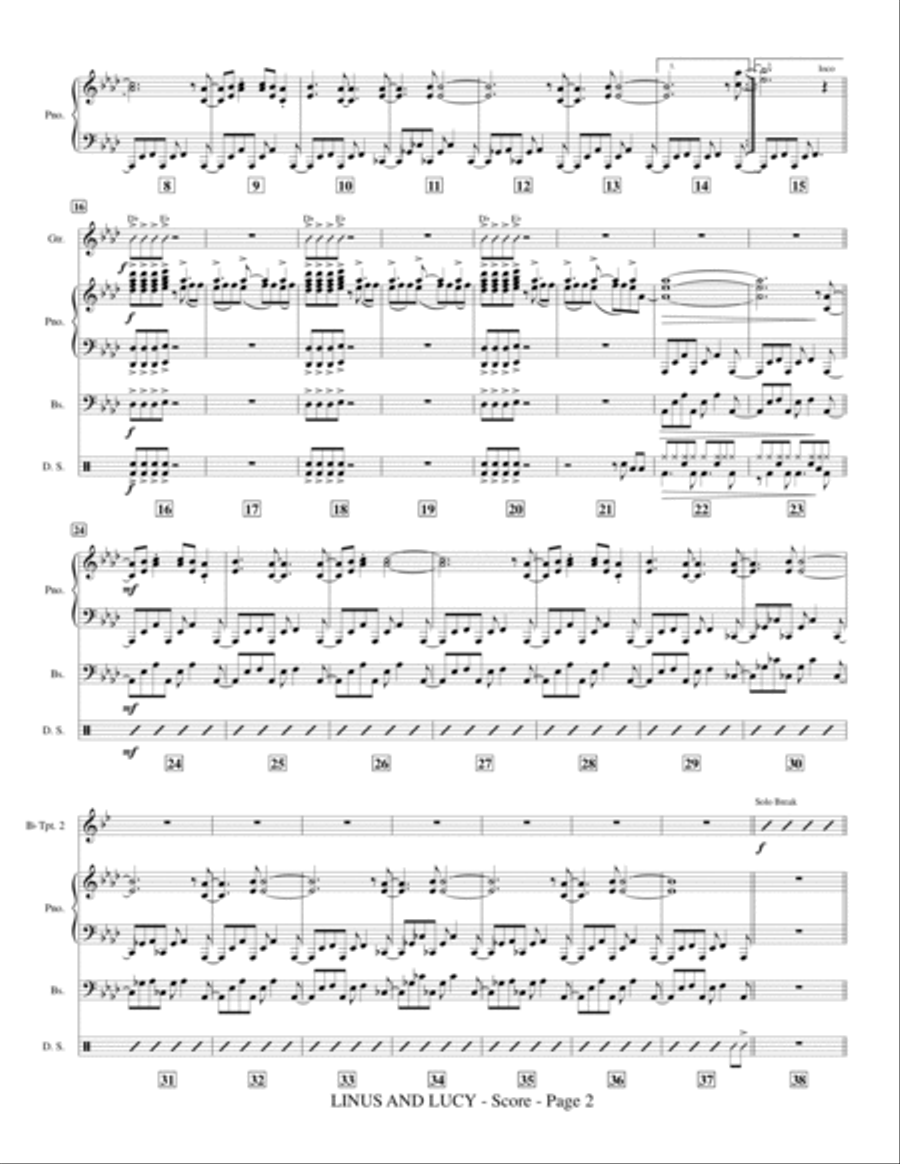 Linus And Lucy Jazz Ensemble scores gallery preview page 4