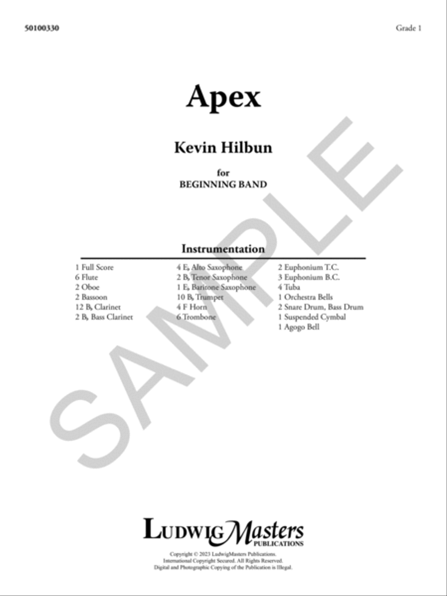 Apex Apex Concert Band scores gallery preview page 2
