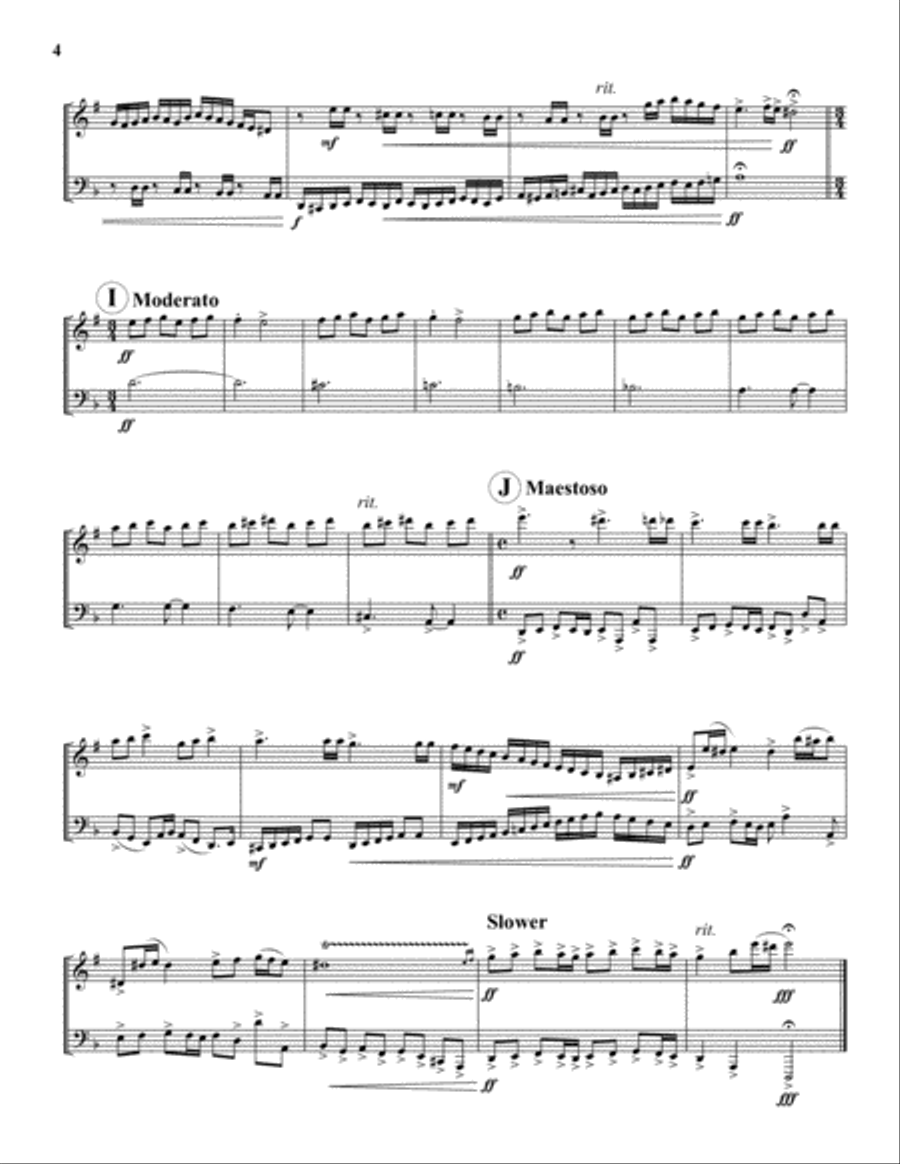 Baroque 'n Brass Baroque 'n Brass Brass Duet scores gallery preview page 4