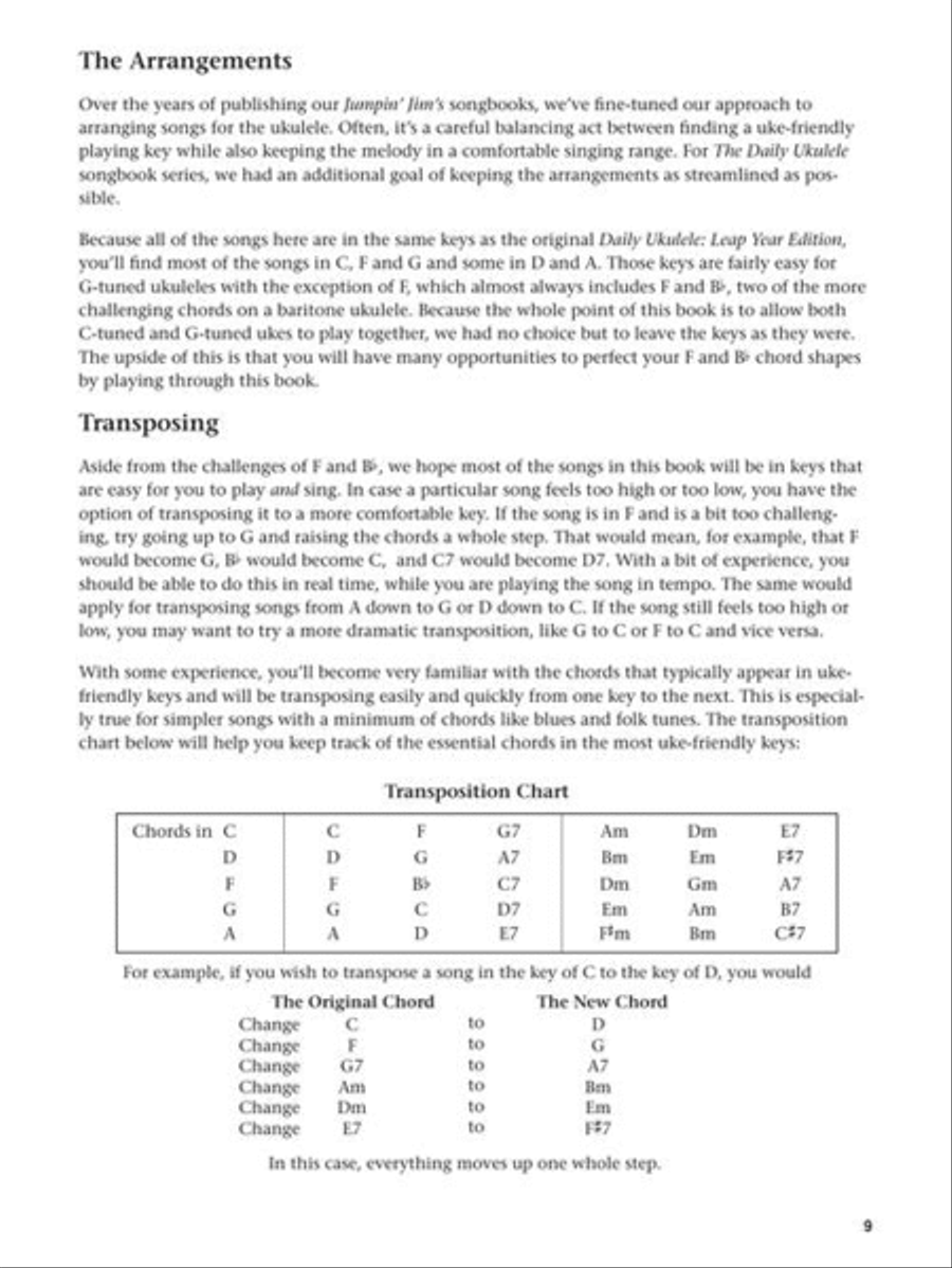 The Daily Ukulele: Leap Year Edition for Baritone Ukulele Piano scores gallery preview page 10
