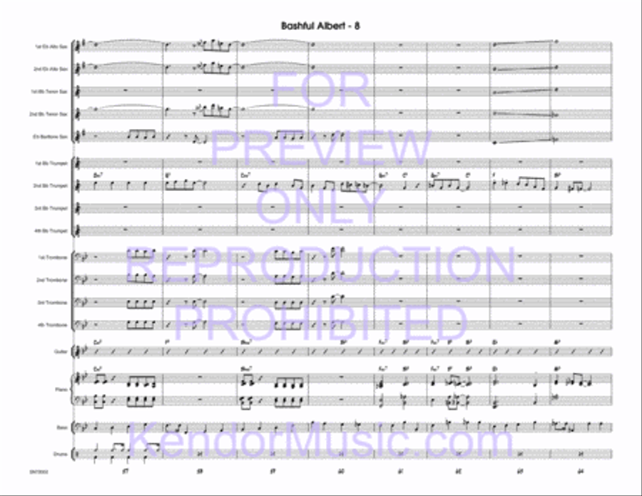 Bashful Albert Jazz Ensemble scores gallery preview page 9