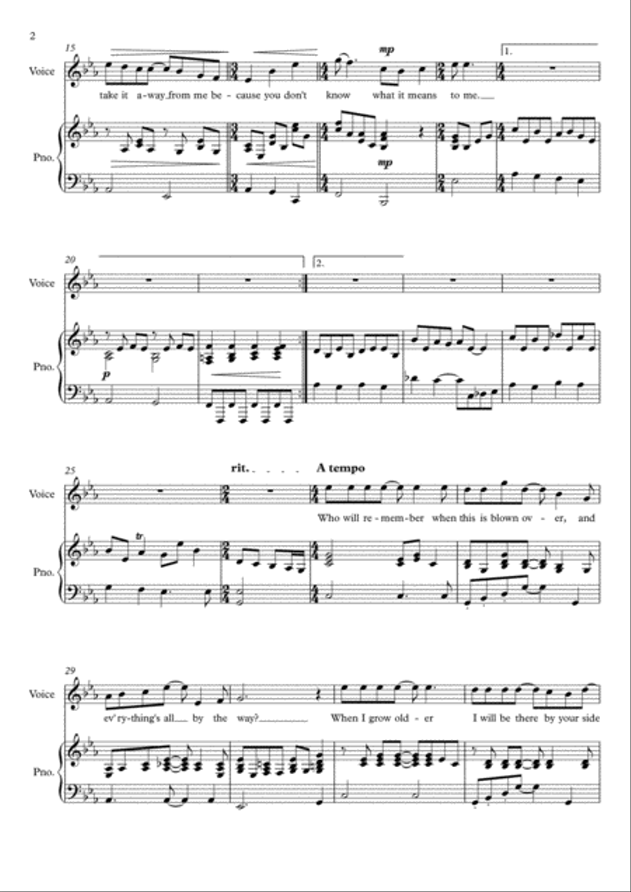 Love Of My Life Voice scores gallery preview page 2