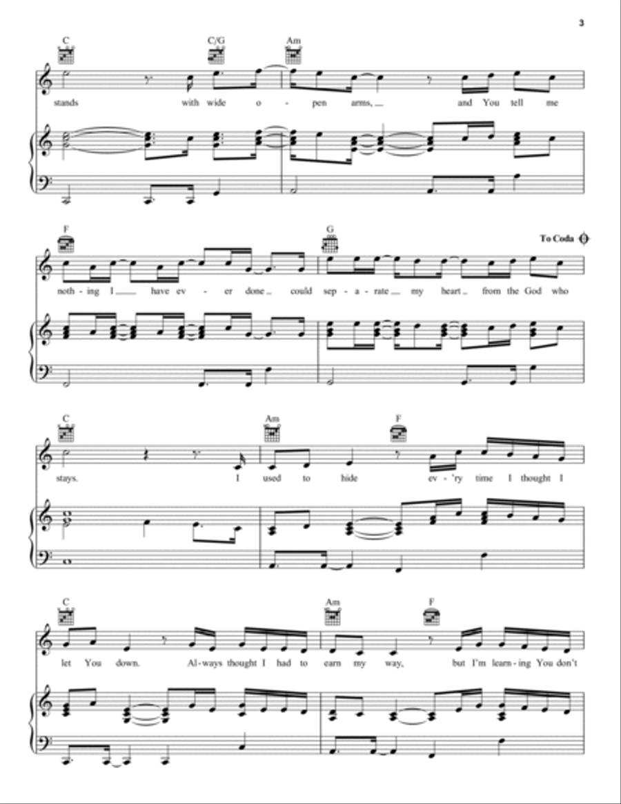 The God Who Stays The God Who Stays Piano, Vocal, Guitar scores gallery preview page 3