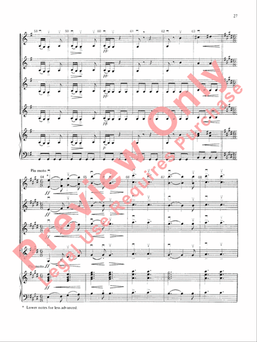 Highland/Etling Violin Quartet Series: Book 3 Small Ensemble scores gallery preview page 28