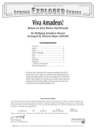 Viva Amadeus!: Score