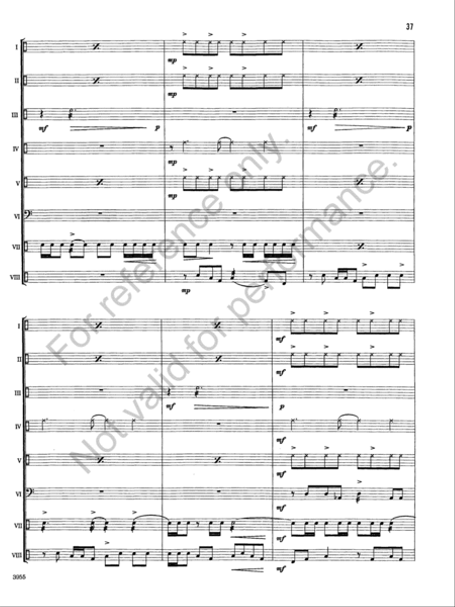 Windstone Suite Percussion Ensemble scores gallery preview page 36