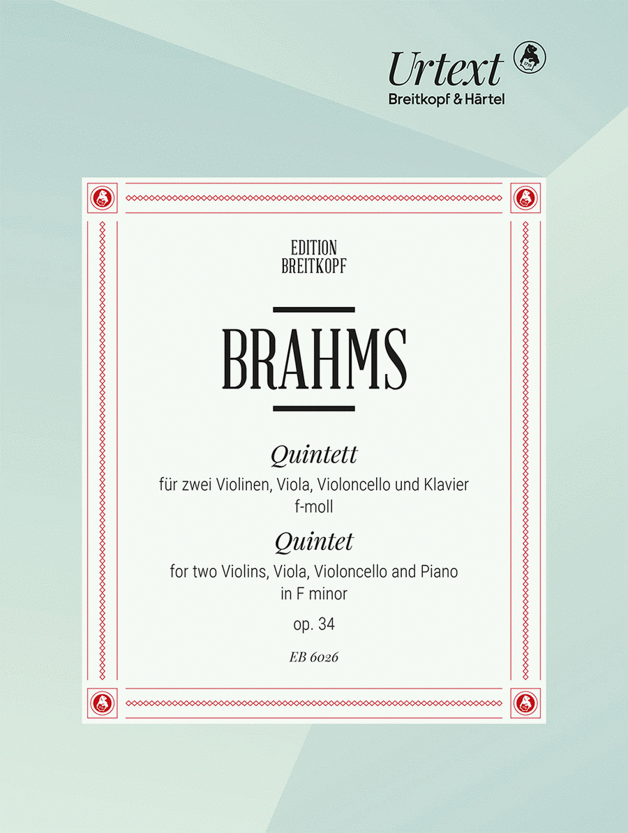Piano Quintet in F minor Op. 34 Piano Quintet scores gallery preview page 1