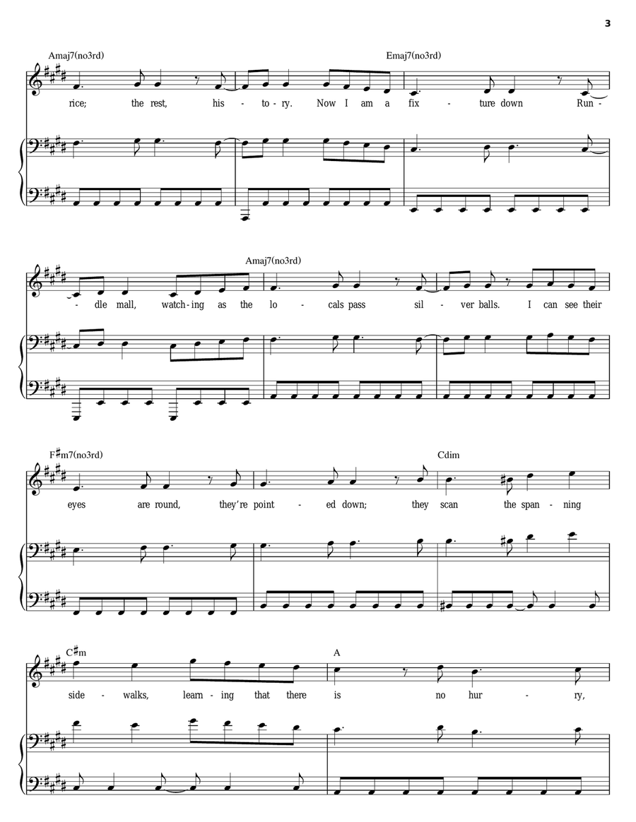 Adelaide Adelaide Piano scores gallery preview page 3
