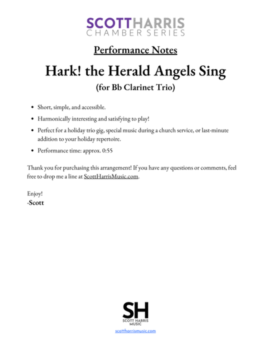 Hark! the Herald Angels Sing (for Clarinet Trio) image number null