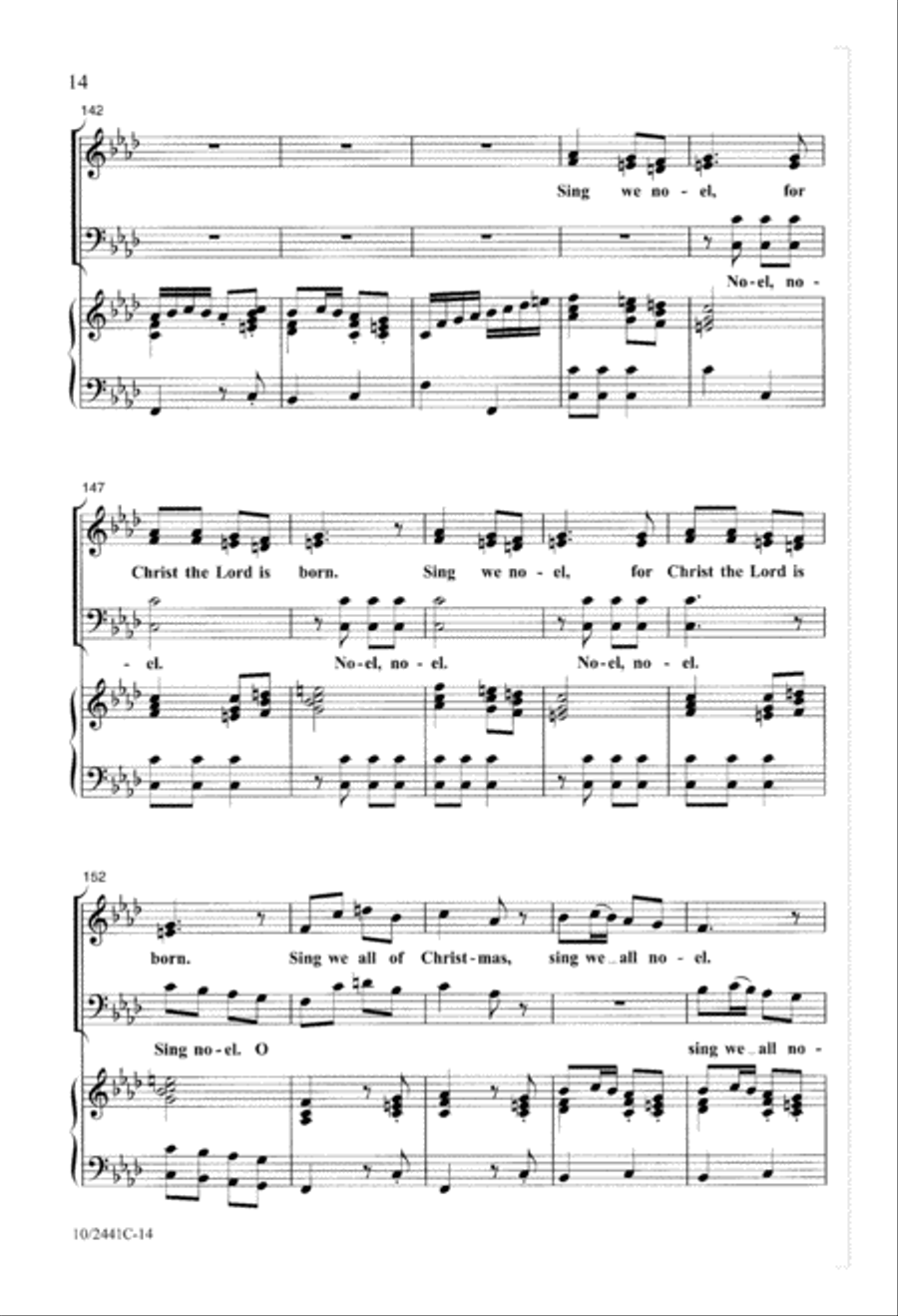 Sing We All of Christmas 4-Part scores gallery preview page 14