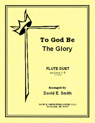 Book cover for To God Be The Glory
