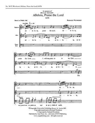 Book cover for Alleluia, Praise the Lord