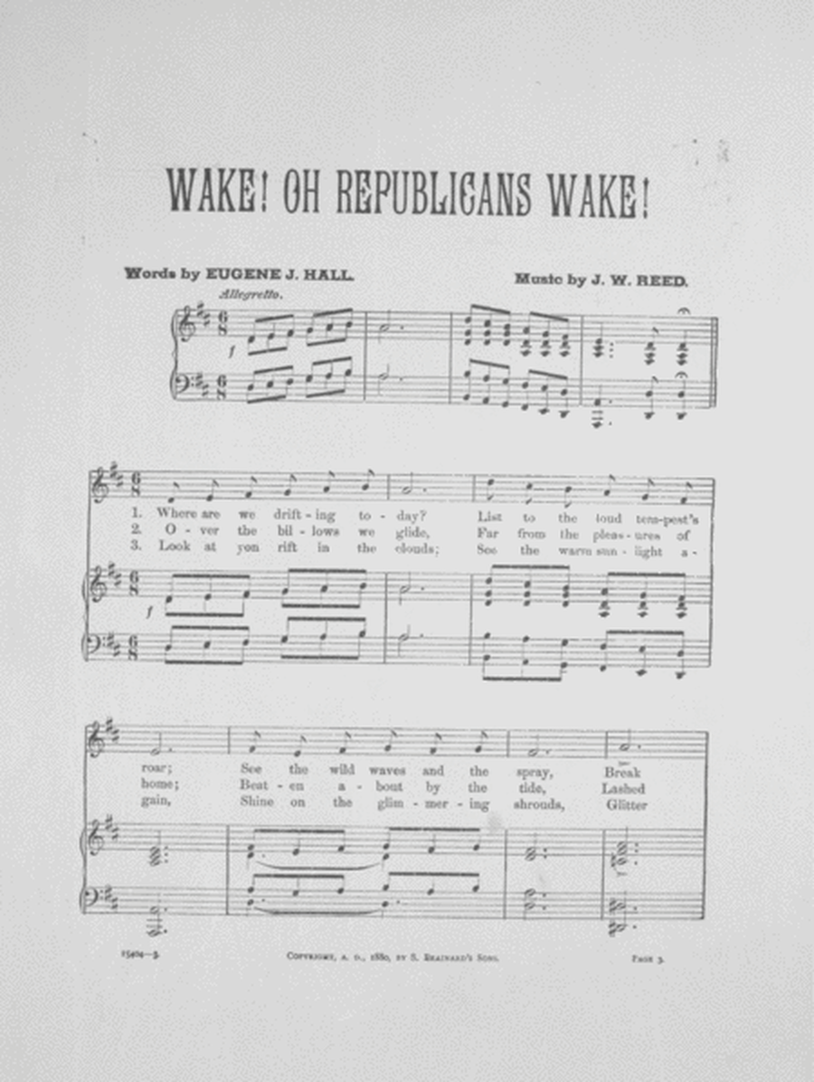 Wake! Oh Republicans Wake! Song and Chorus