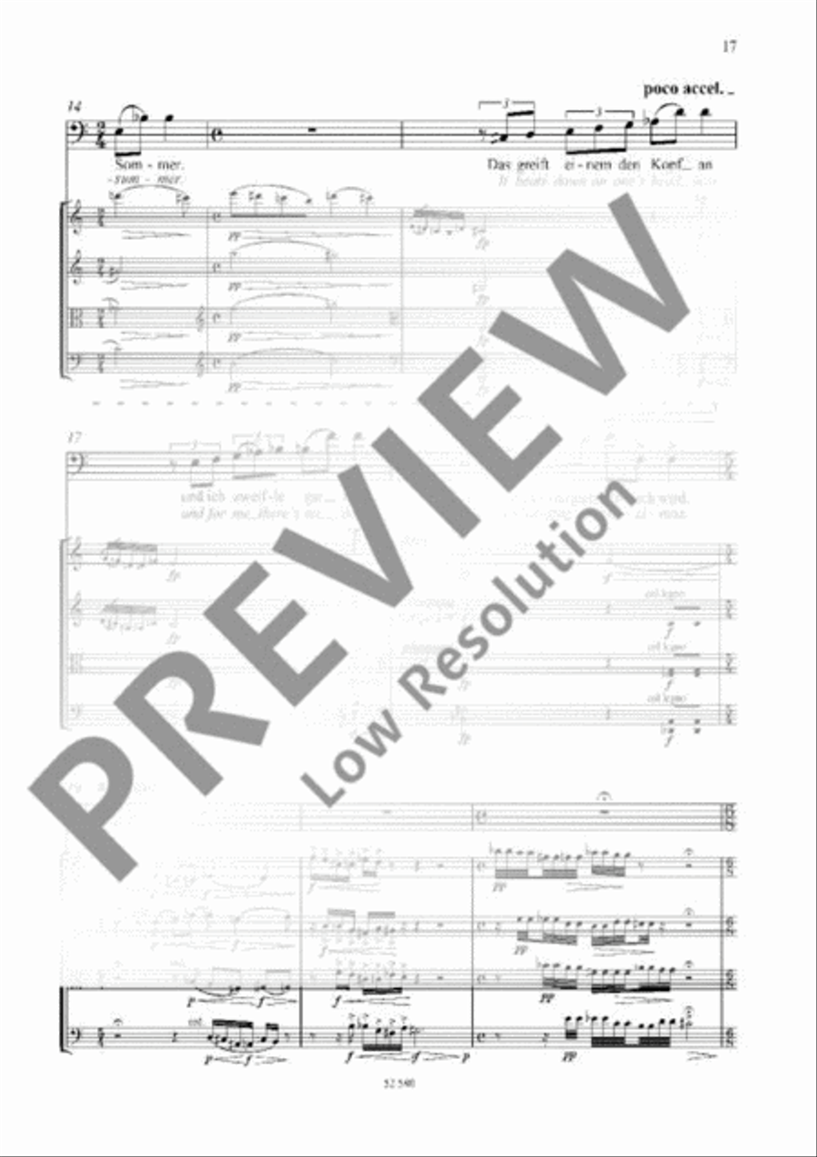 Eight Fragments from Letters of Vincent van Gogh String Quartet scores gallery preview page 16