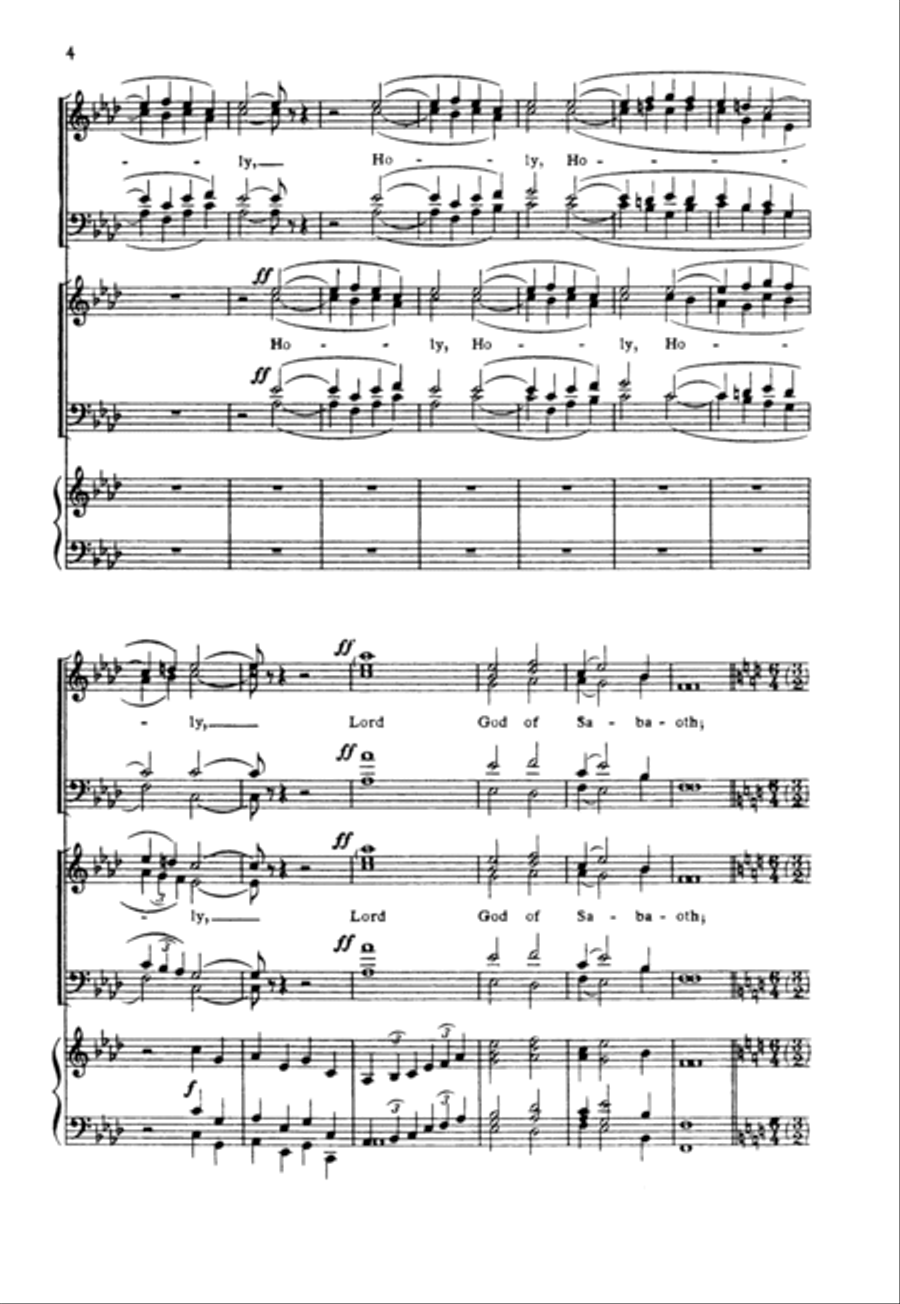 Te Deum in G 4-Part scores gallery preview page 4