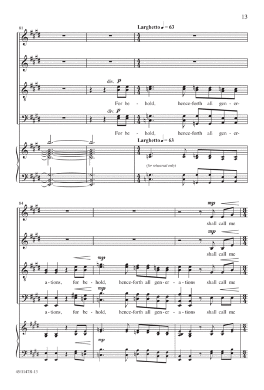 Magnificat Magnificat Divisi scores gallery preview page 14
