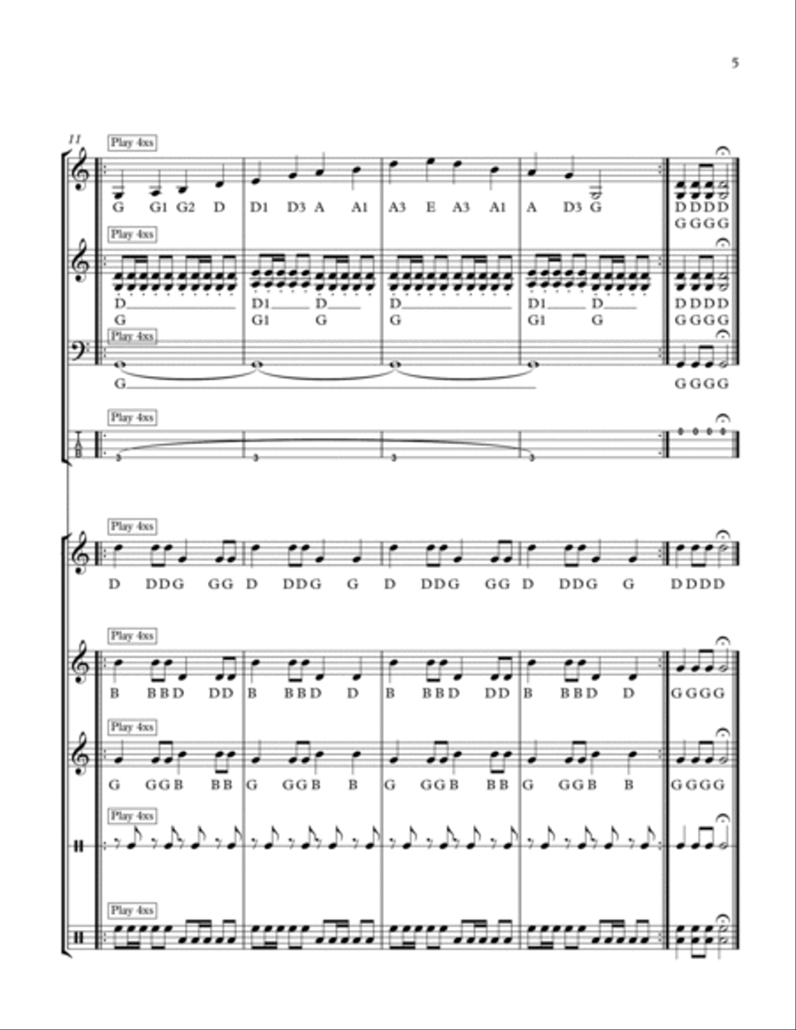 Strings & Percussion #1 Percussion Ensemble scores gallery preview page 5