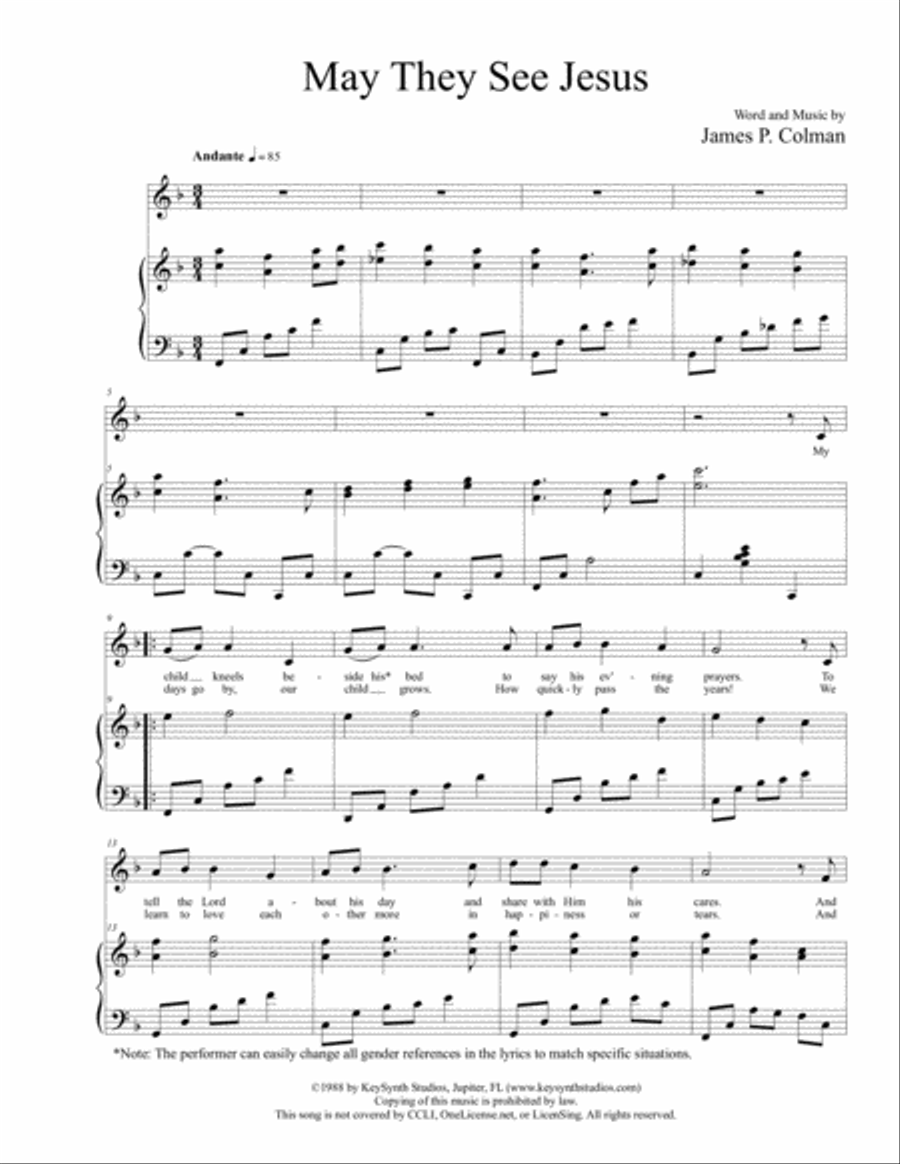 May They See Jesus High Voice scores gallery preview page 3