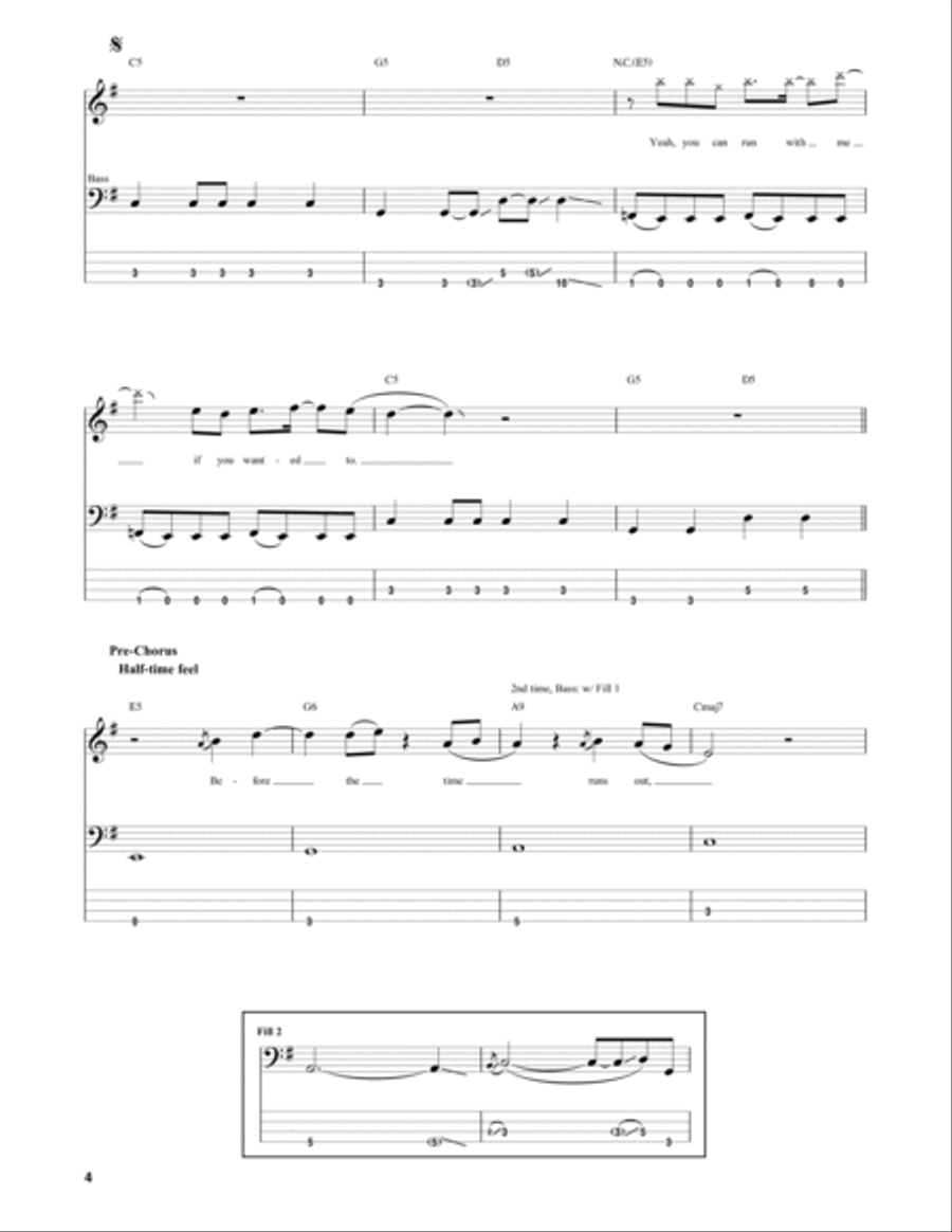 Run Run Guitar Tablature scores gallery preview page 4