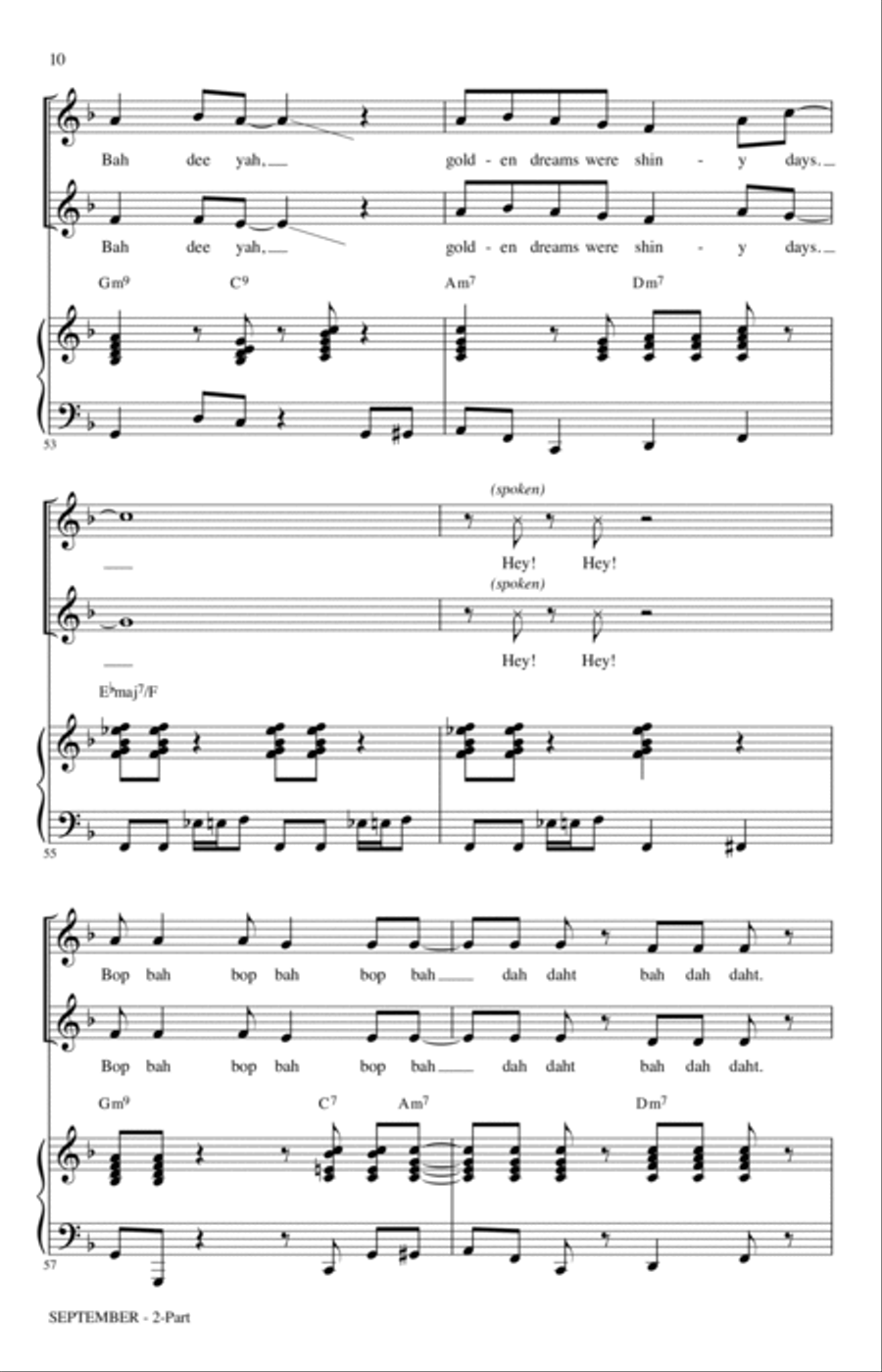 September (arr. Roger Emerson) 2-Part scores gallery preview page 8