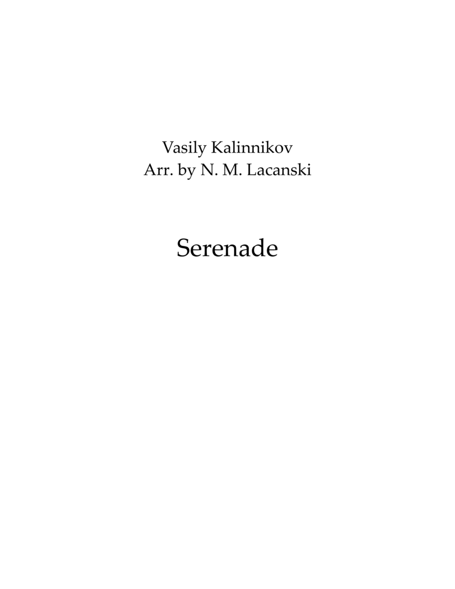 Serenade Woodwind Quartet scores gallery preview page 1