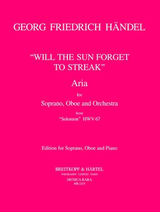 Book cover for Will the sun forget to streak