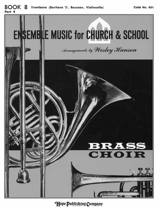 Book cover for Ensemble Music for Church and School