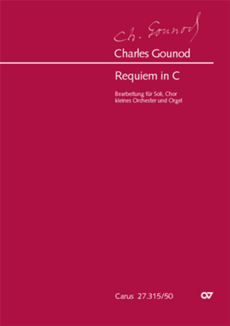 Requiem in C major 4-Part scores gallery preview page 1