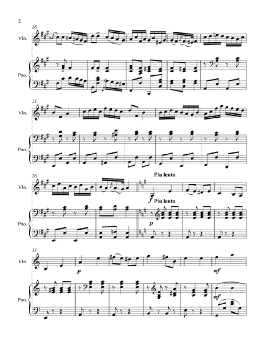 Hungarian Sketch Hungarian Sketch Violin Solo scores gallery preview page 2