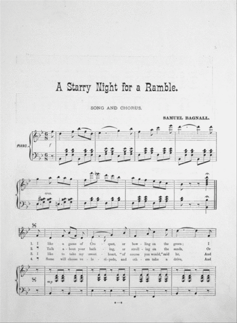Starry Night for a Ramble. Song & Chorus Choir scores gallery preview page 2