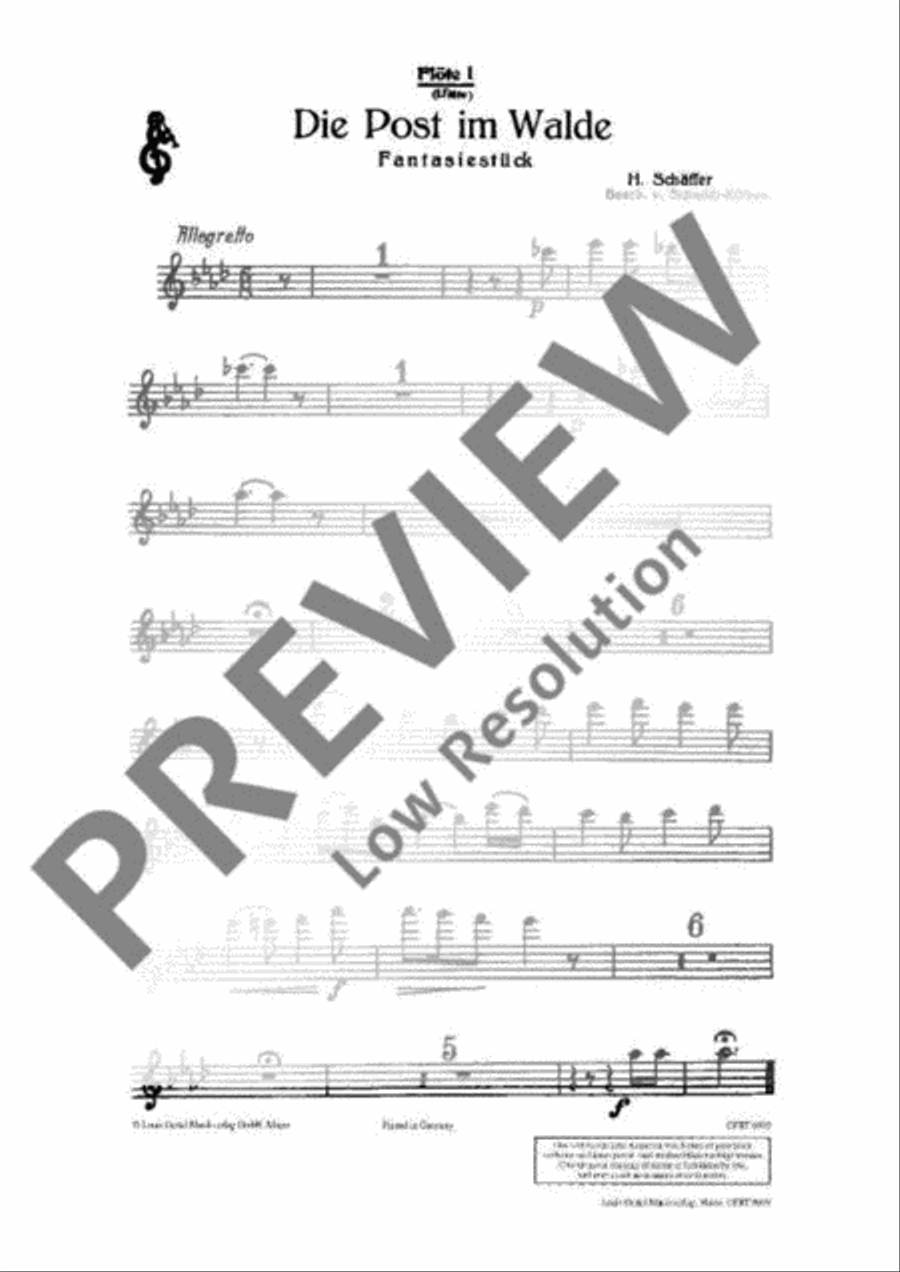 Die Post im Walde Die Post im Walde Concert Band scores gallery preview page 3