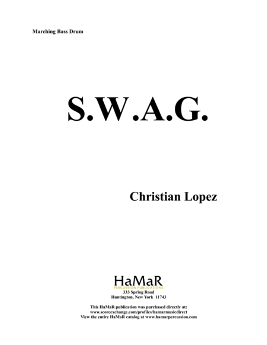 S.W.A.G Snare Drum scores gallery preview page 1