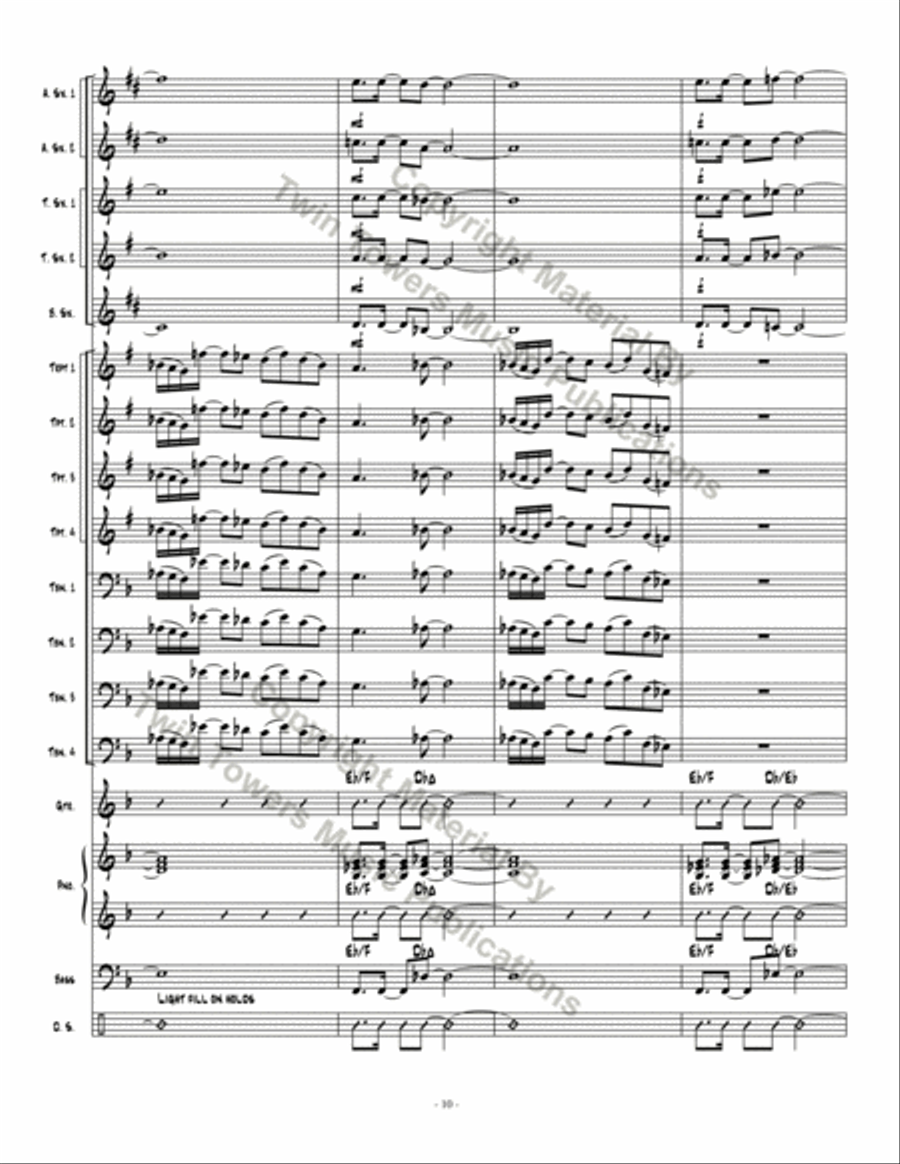 On The Road Jazz Ensemble scores gallery preview page 11