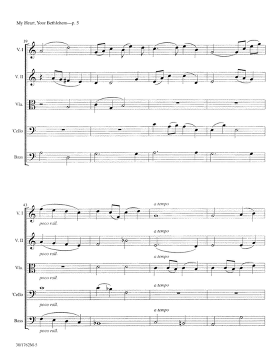My Heart, Your Bethlehem - String Orchestra Score and Parts