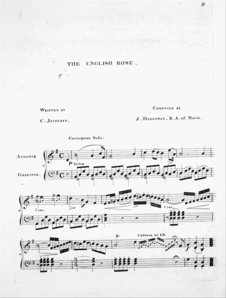 Victoria, The Peerless Rose of England. Song Voice scores gallery preview page 2
