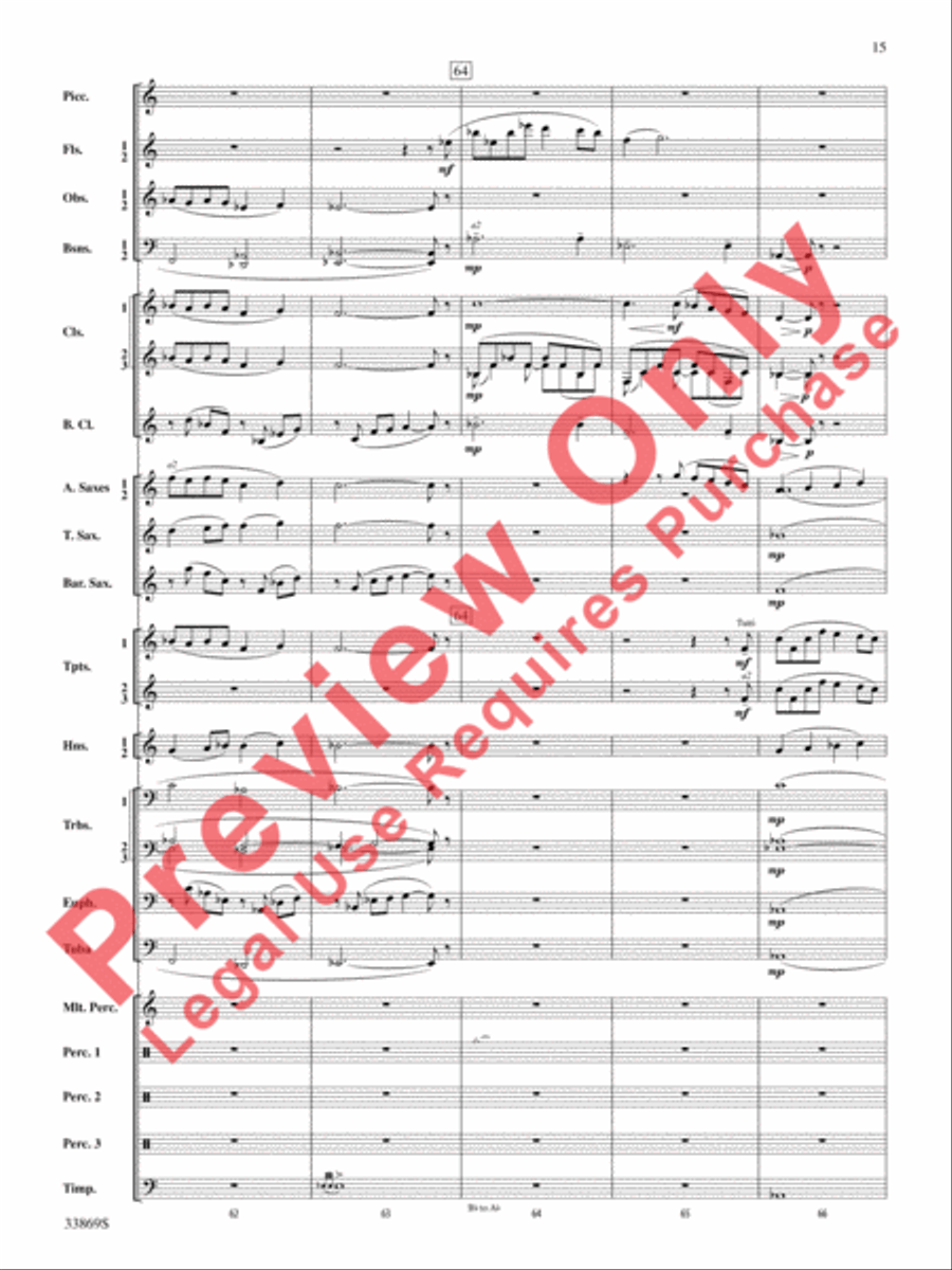 Mt. Everest Mt. Everest Concert Band scores gallery preview page 16