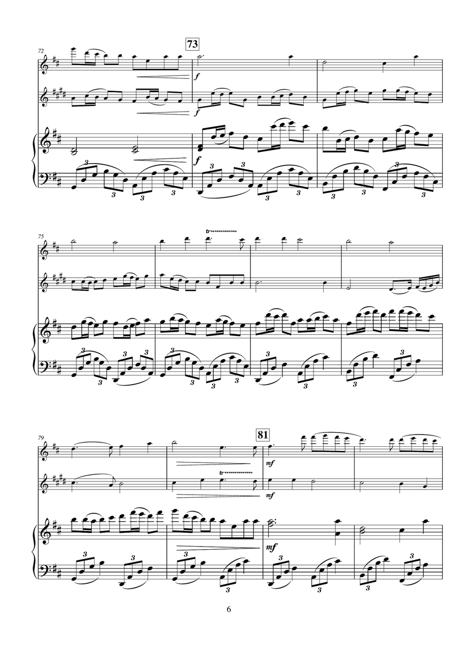 Canon in D (Long Version) for Flute, Clarinet, and Piano image number null