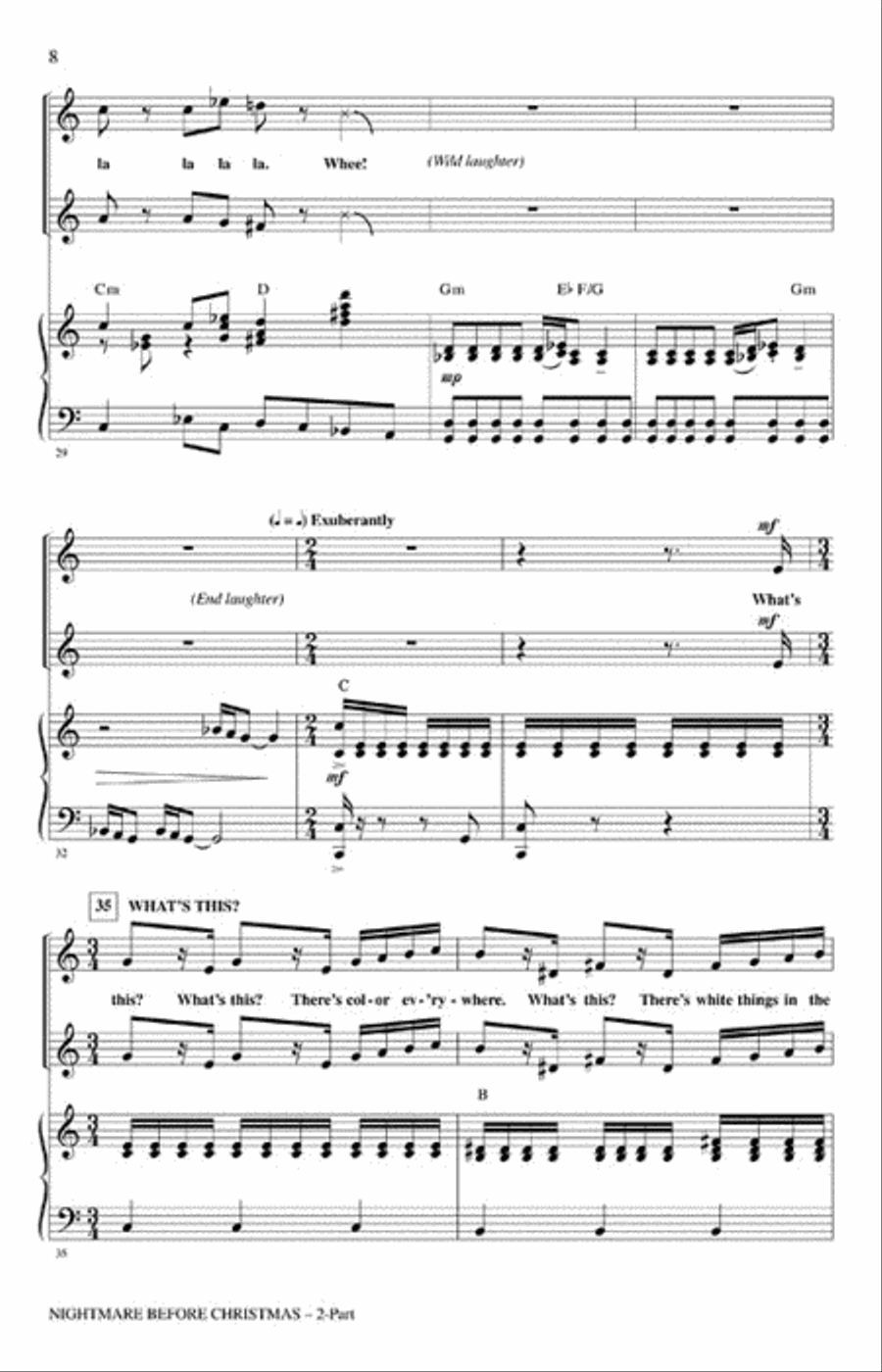 Nightmare Before Christmas 2-Part scores gallery preview page 3