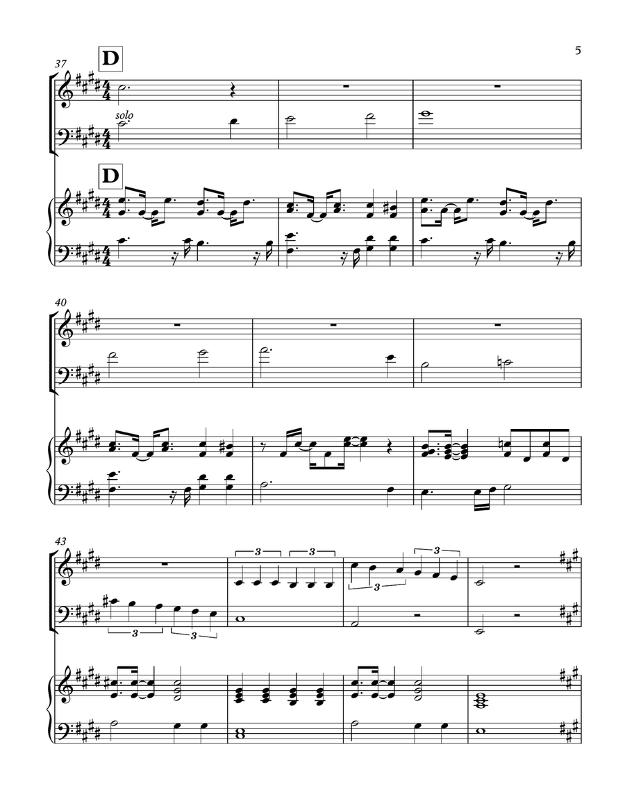 Shape Of My Heart Piano Trio scores gallery preview page 5