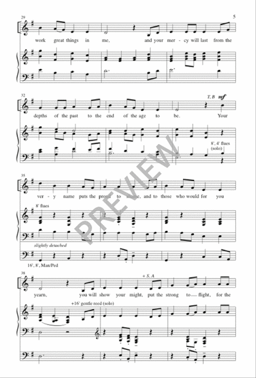 Canticle of the Turning 4-Part scores gallery preview page 5
