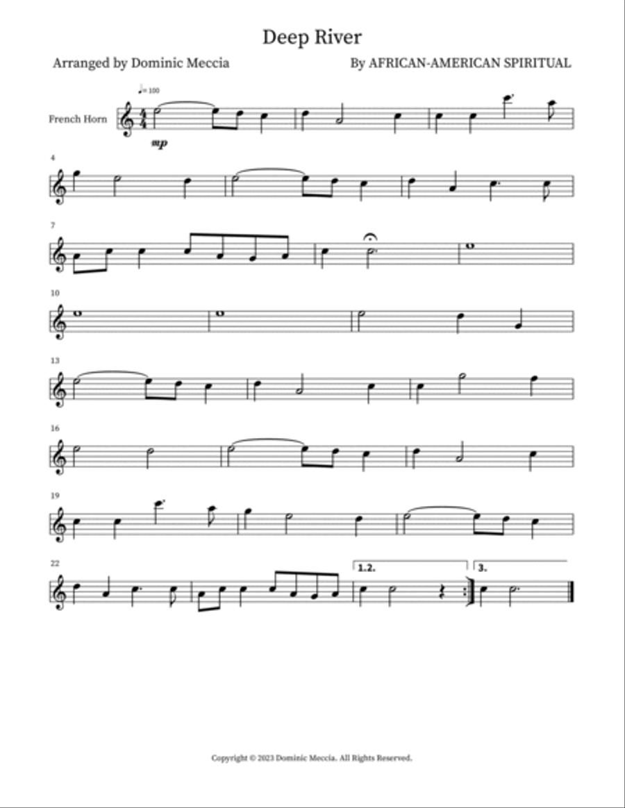 Deep River Small Ensemble scores gallery preview page 3