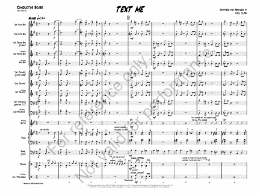 Text Me Jazz Ensemble scores gallery preview page 4