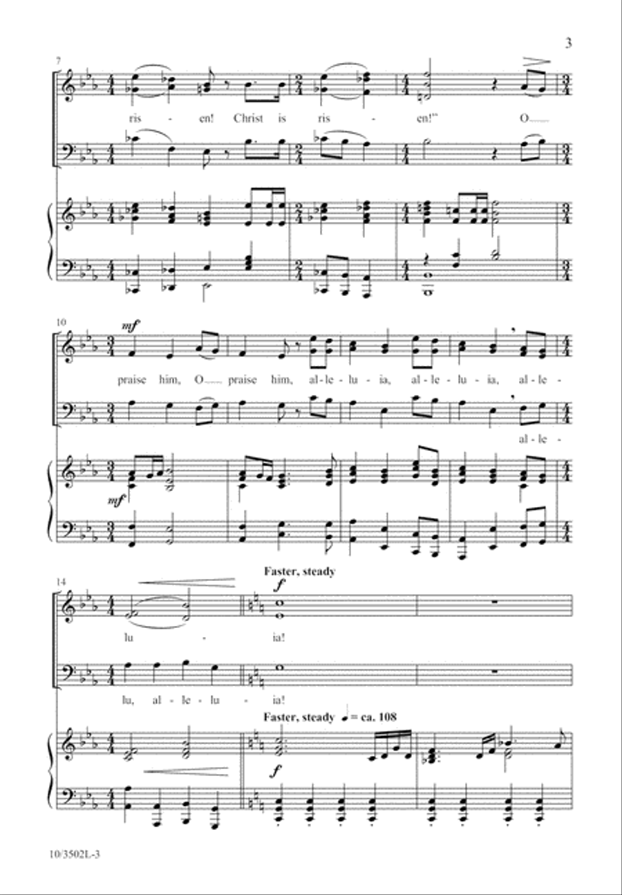 Crown Him, the Risen King! 3-Part scores gallery preview page 4