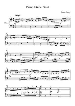 Piano Etude No.4 in A Minor