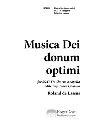 Book cover for Musica Dei Donum Optimi